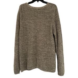 Cotton On Knit Wear Heathered Gray Waffle Knit Sweater - Large